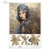 kobiety, złoto, dekoracyjne wzory, mozaiki, motywy secesyjne*women, gold, decorative patterns, mosaics, Art Nouveau motifs